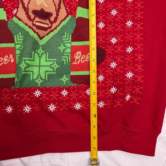 Red Deer Sunglasses Beer Ugly Christmas Sweater  Mens XL - Picture 9 of 9
